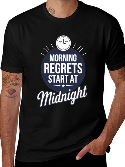 Morning Regrets Midnight Graphic T-Shirt