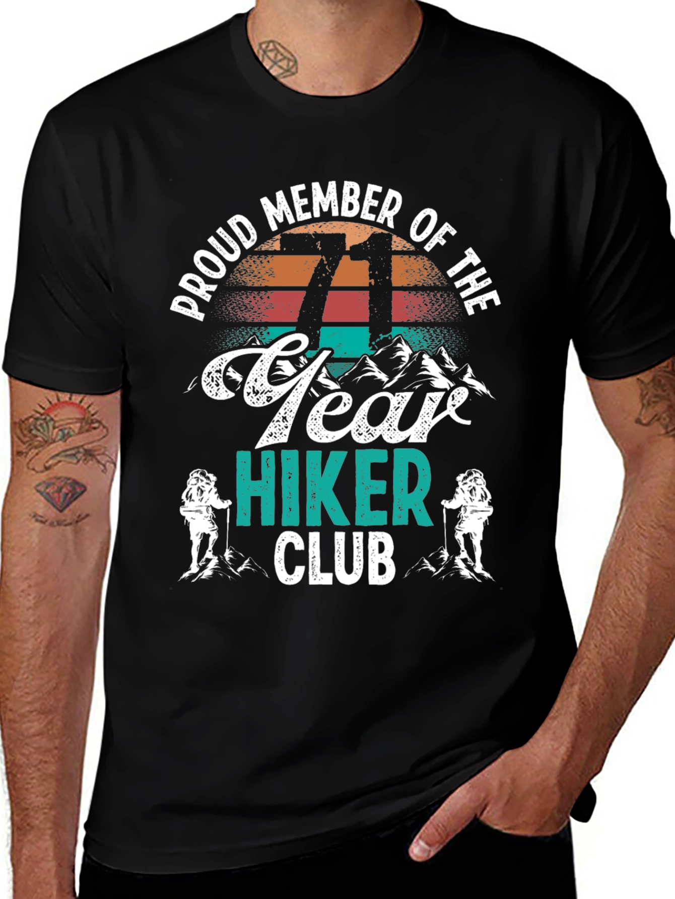 71 Year Hiker Club T-Shirt
