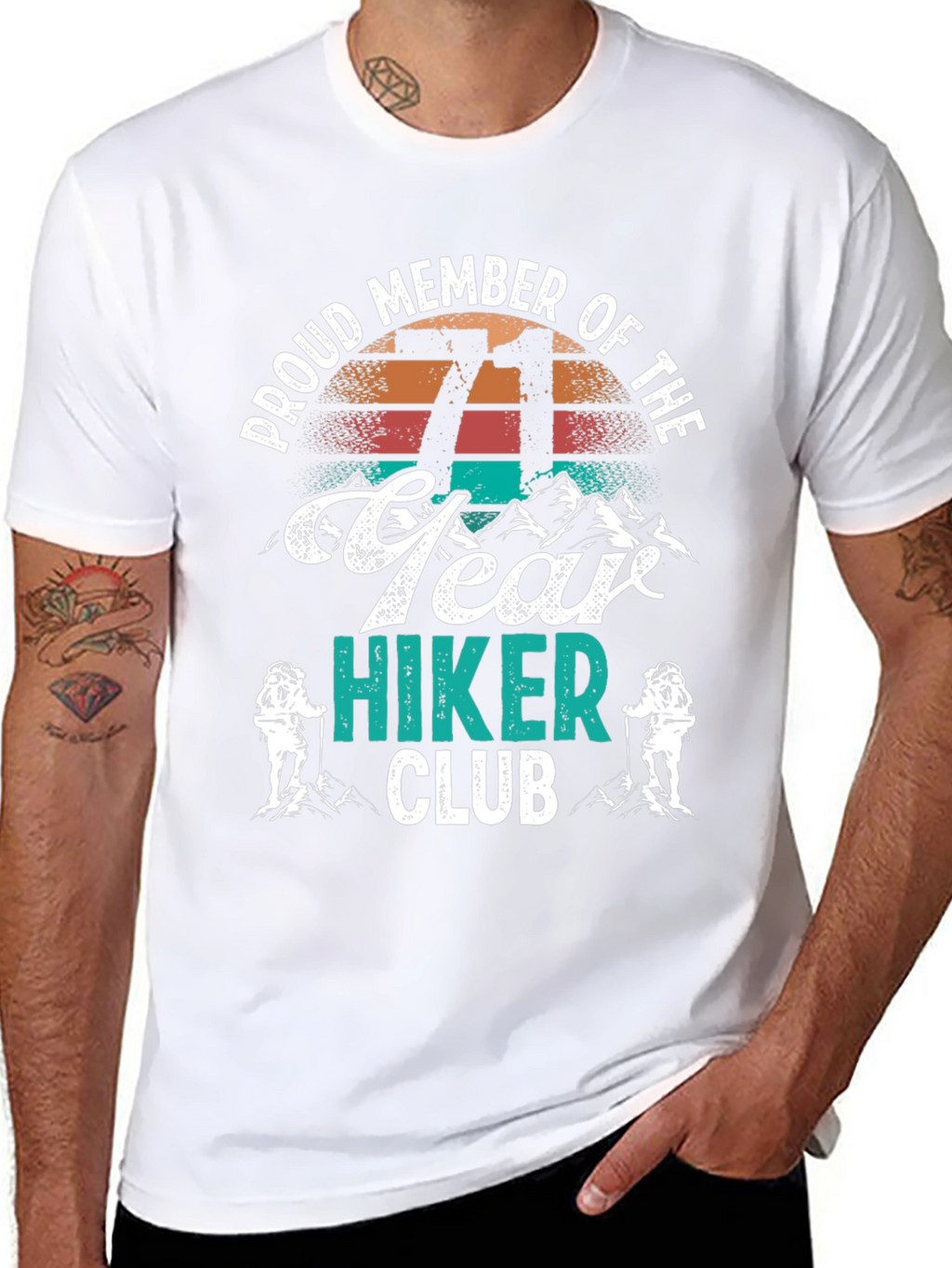 71 Year Hiker Club T-Shirt