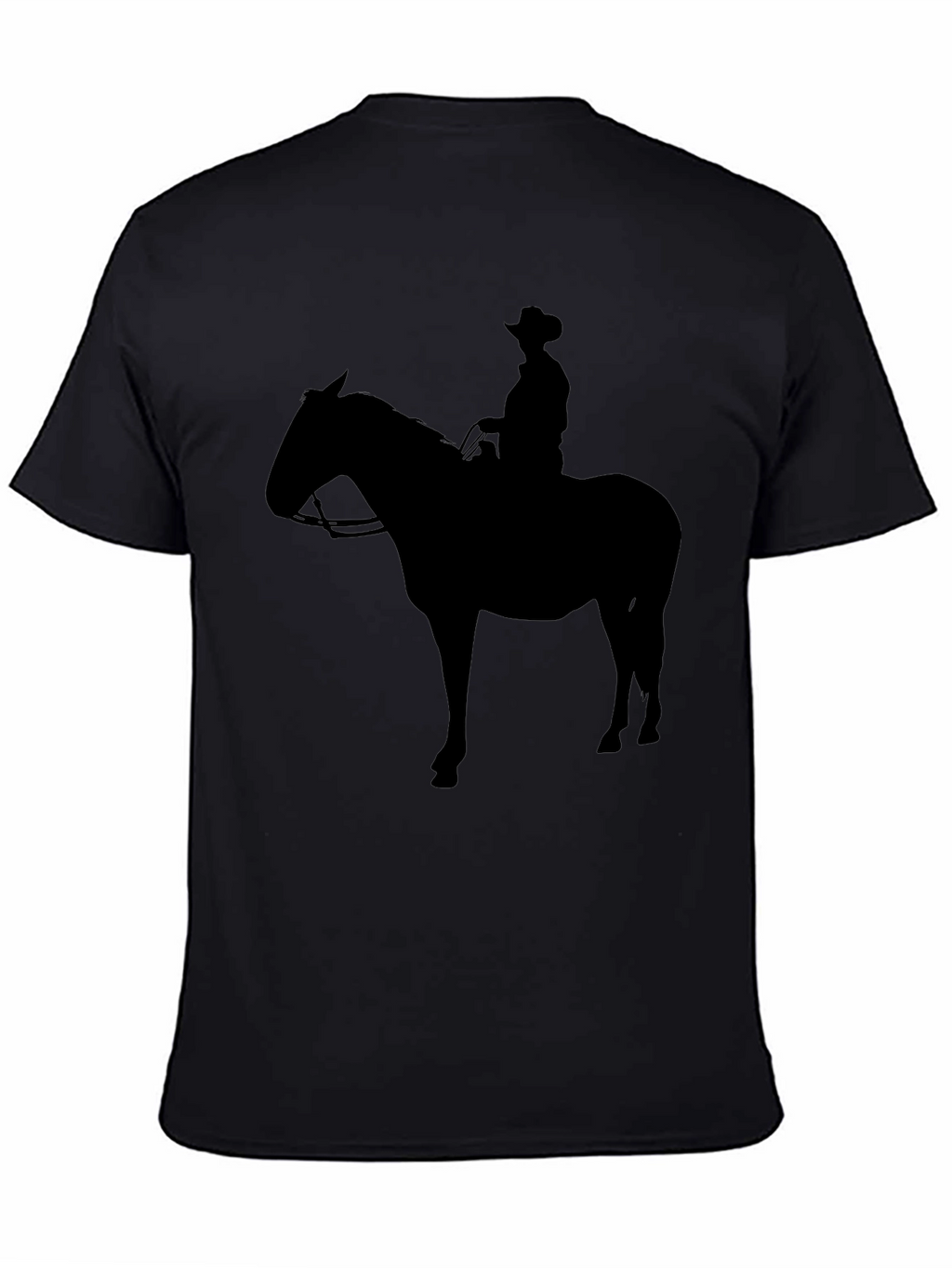 Cowboy Silhouette Graphic Tee - Black