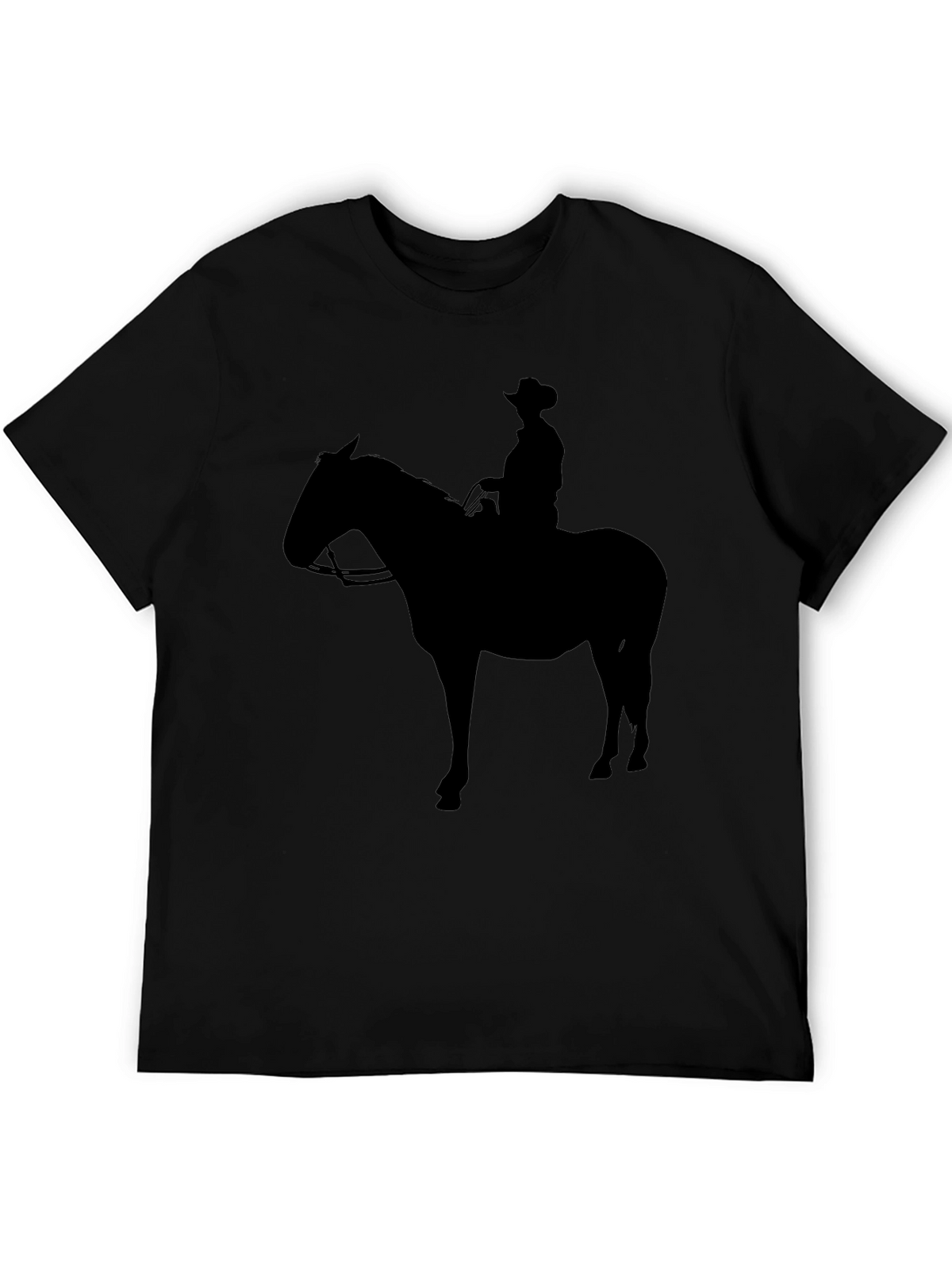 Cowboy Silhouette Graphic Tee - Black
