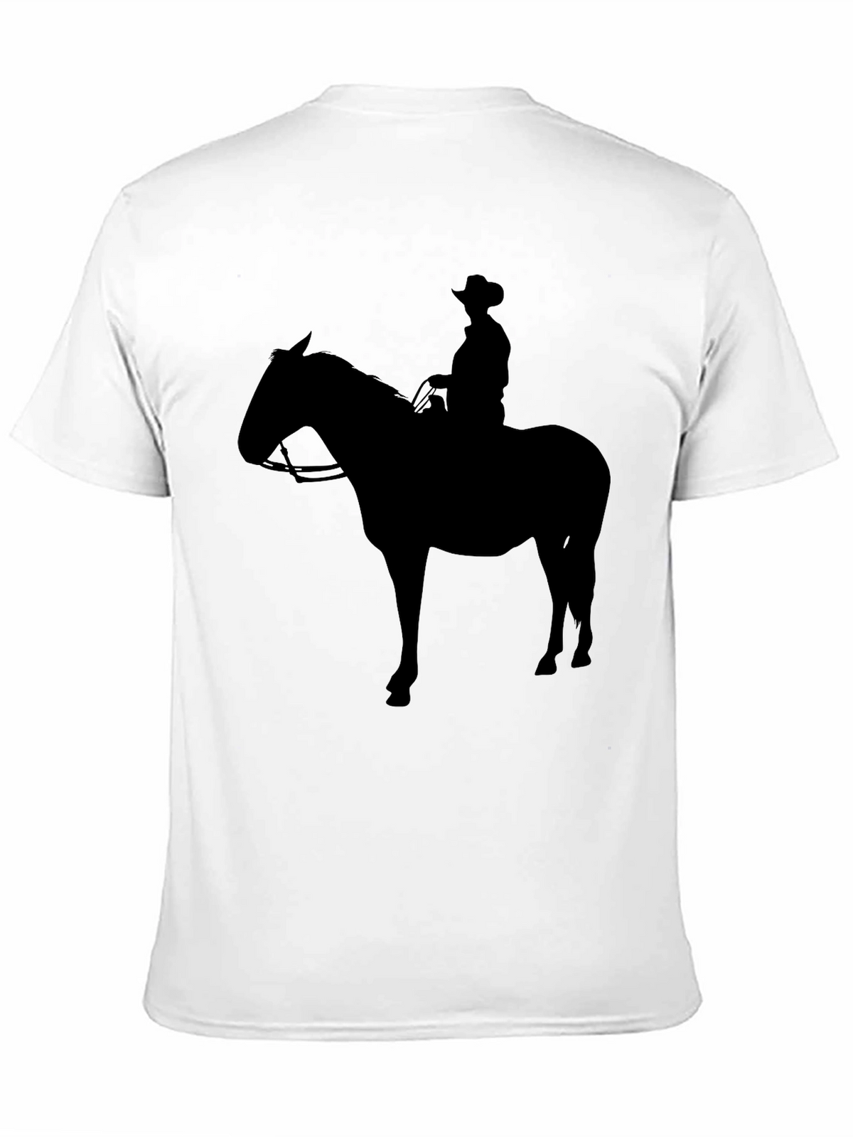 Cowboy Silhouette Graphic Tee - Black