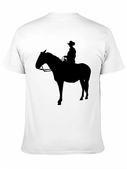 Cowboy Silhouette Graphic Tee - Black