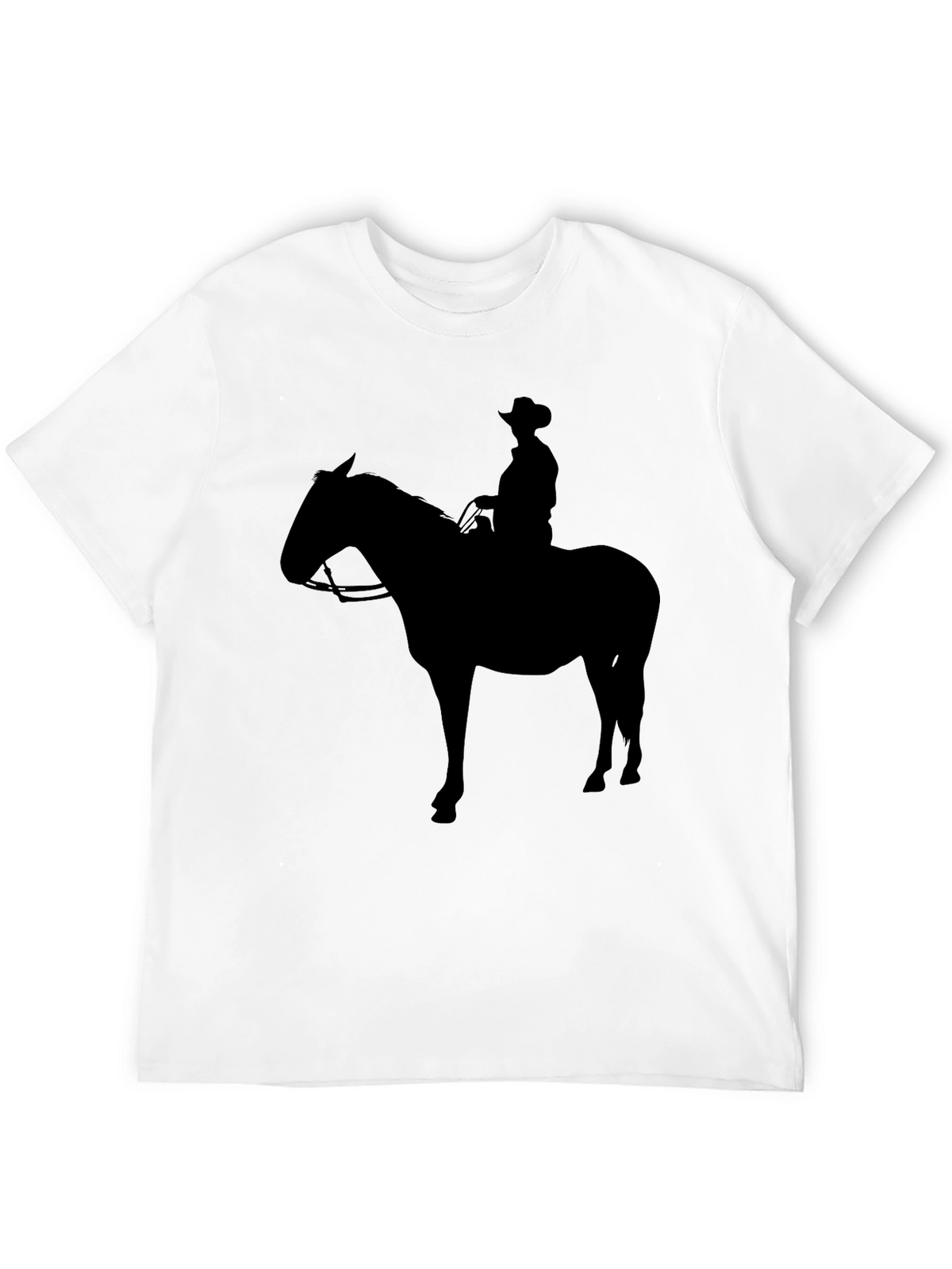Cowboy Silhouette Graphic Tee - Black