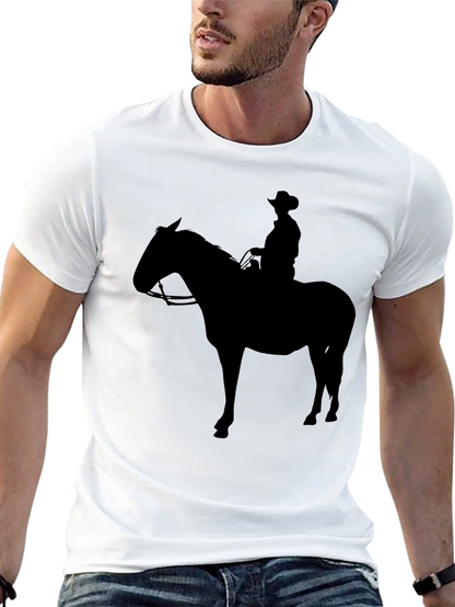 Cowboy Silhouette Graphic Tee - Black