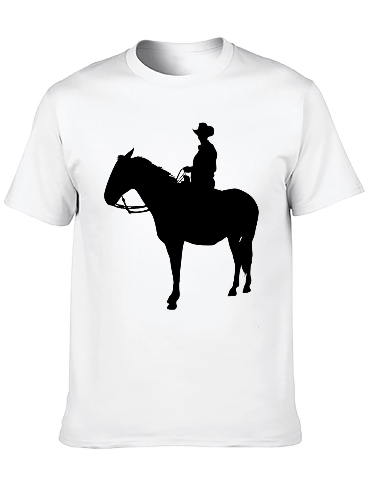 Cowboy Silhouette Graphic Tee - Black