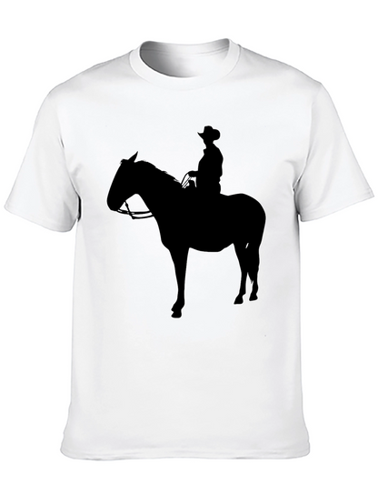 Cowboy Silhouette Graphic Tee - Black