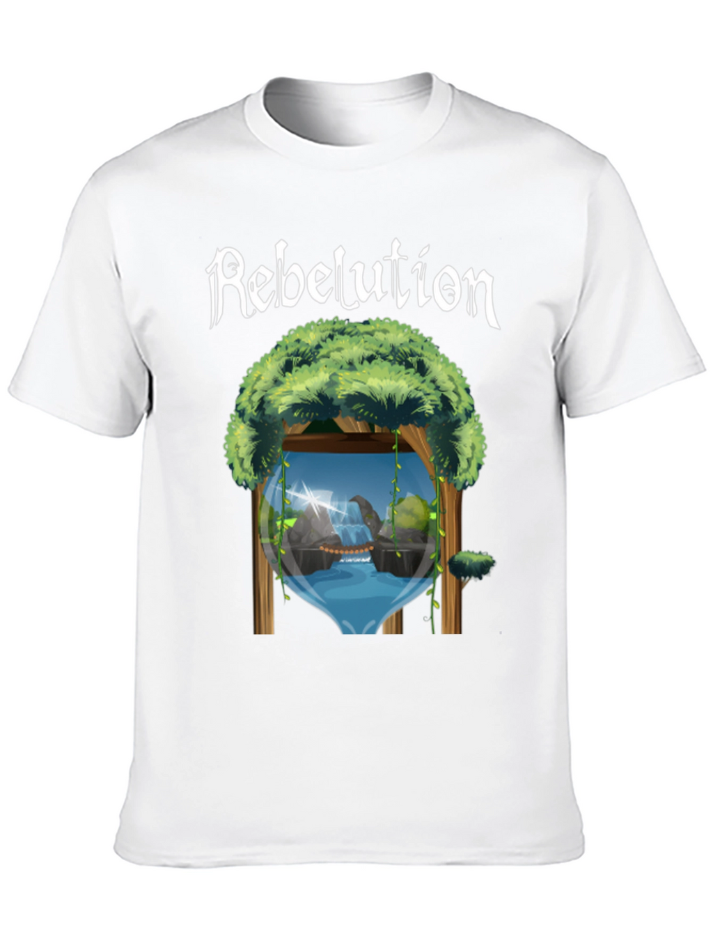 Rebelution Nature Scene Black T-Shirt
