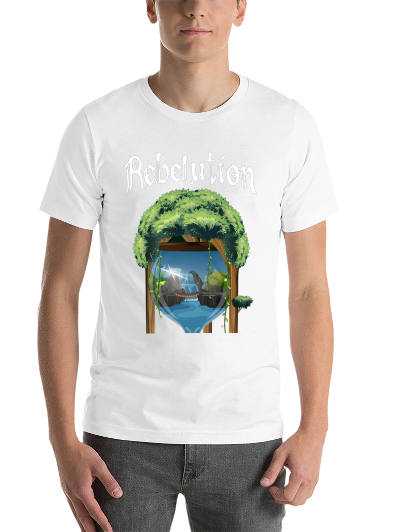 Rebelution Nature Scene Black T-Shirt