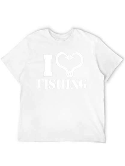 I Love Fishing Black T-Shirt