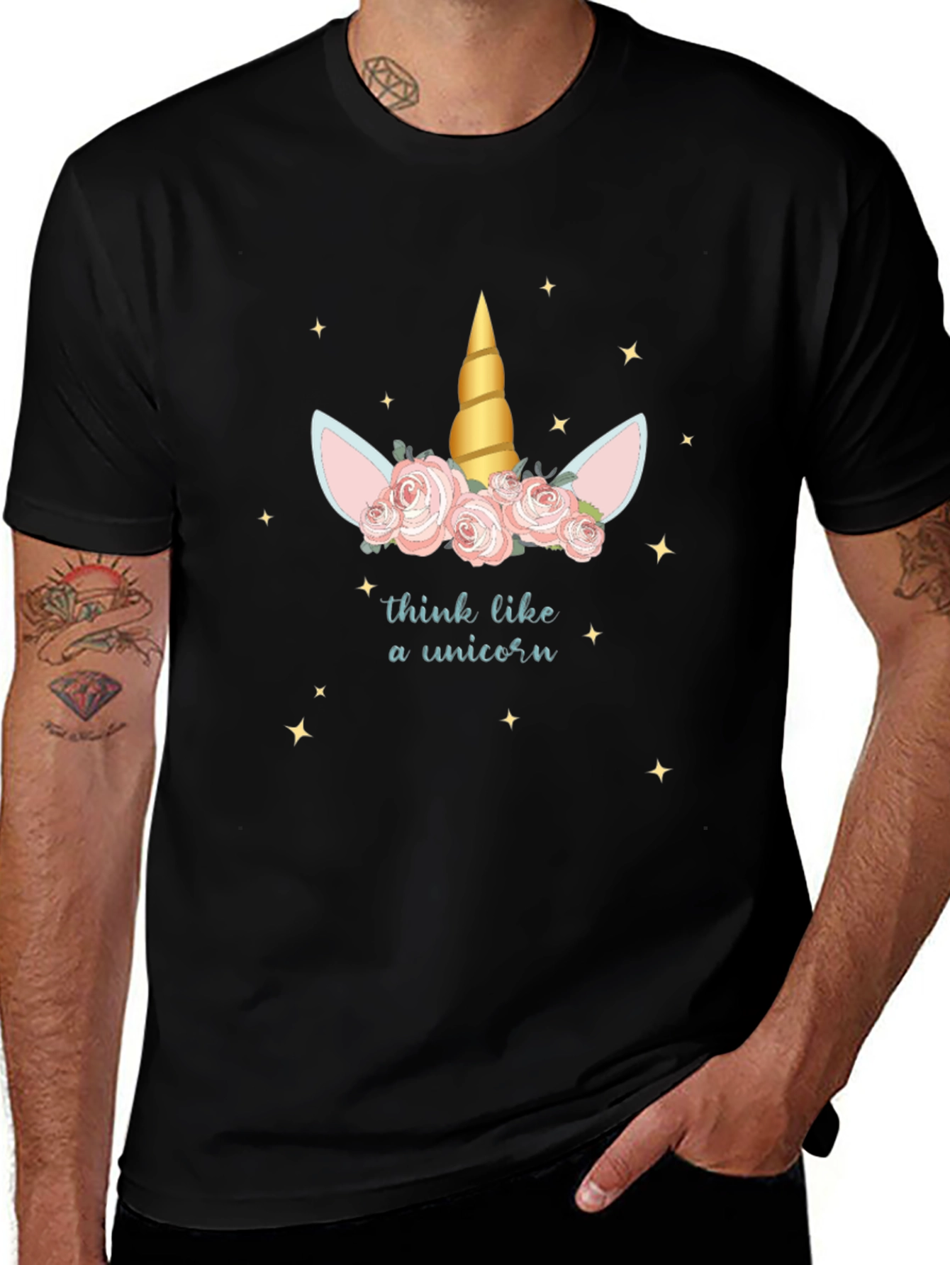 Unicorn Mindset T-Shirt - Floral Magical Tee