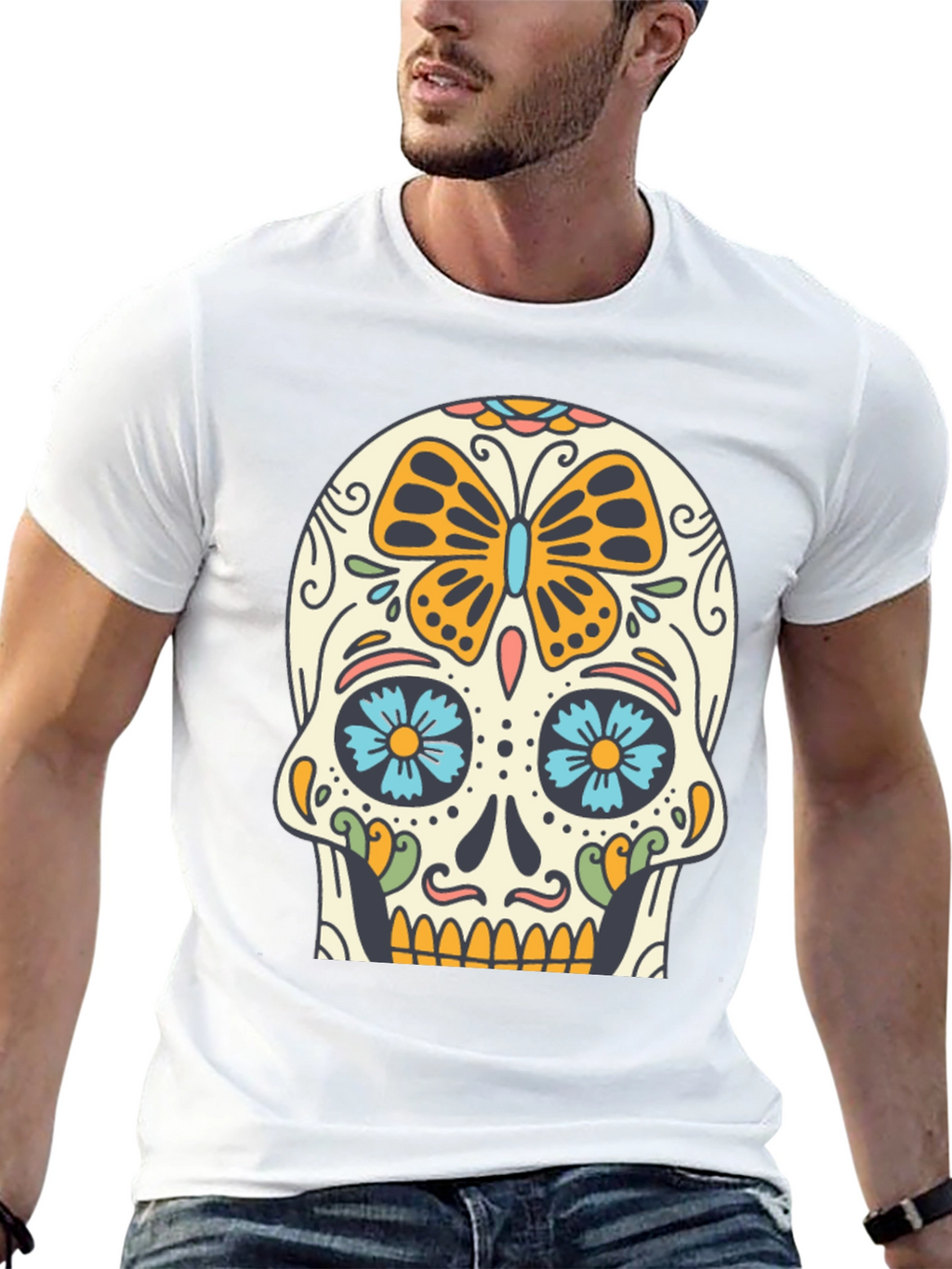 Sugar Skull T-Shirt - Day of the Dead Tee
