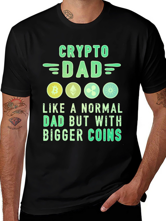 Crypto Dad T-Shirt Bitcoin Lover Tee
