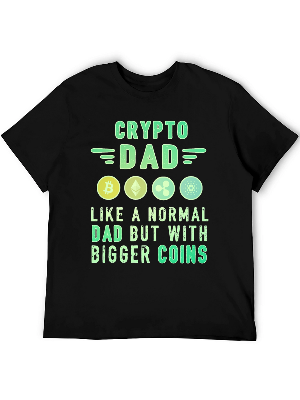 Crypto Dad T-Shirt Bitcoin Lover Tee