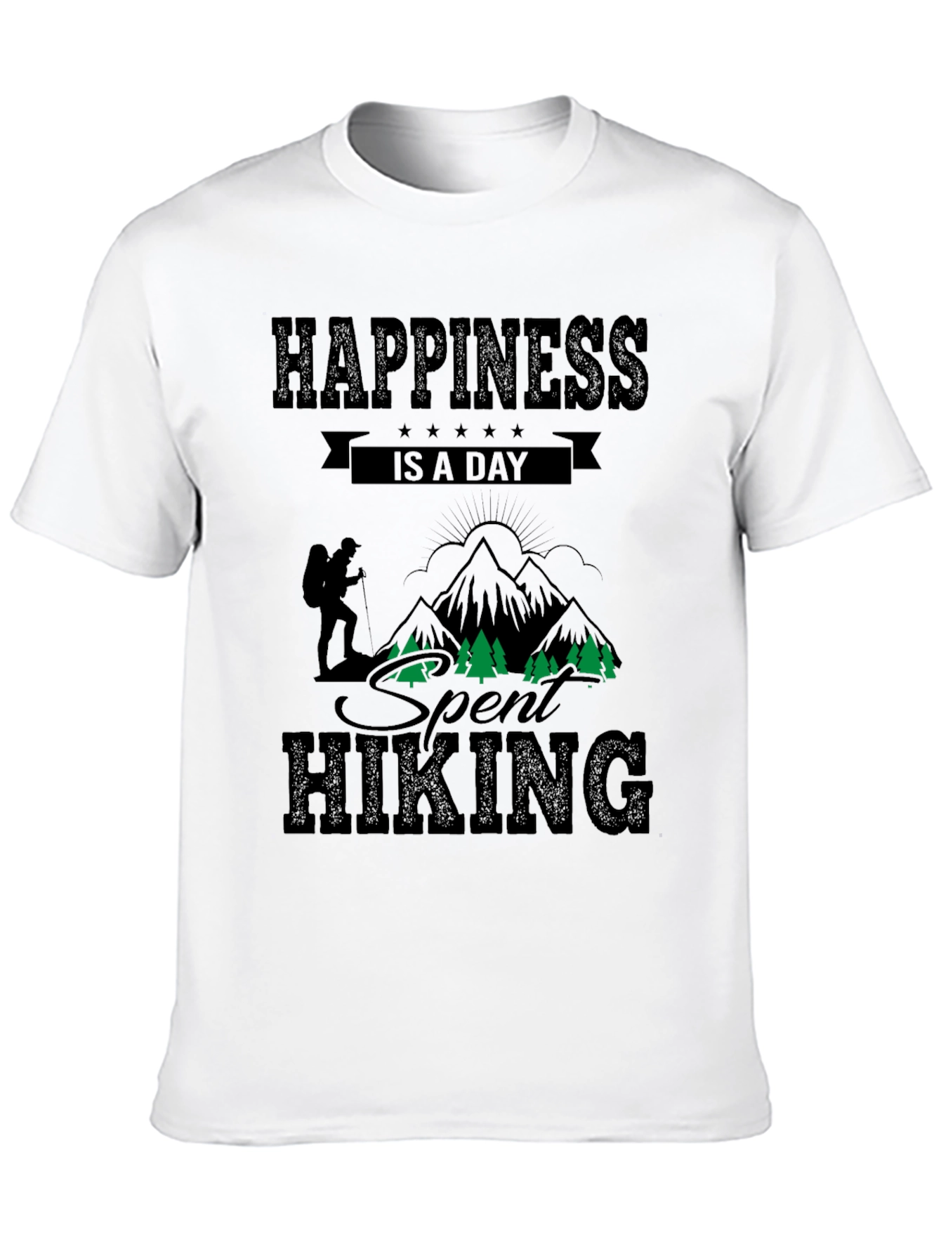 Hiking Adventure Black T-Shirt
