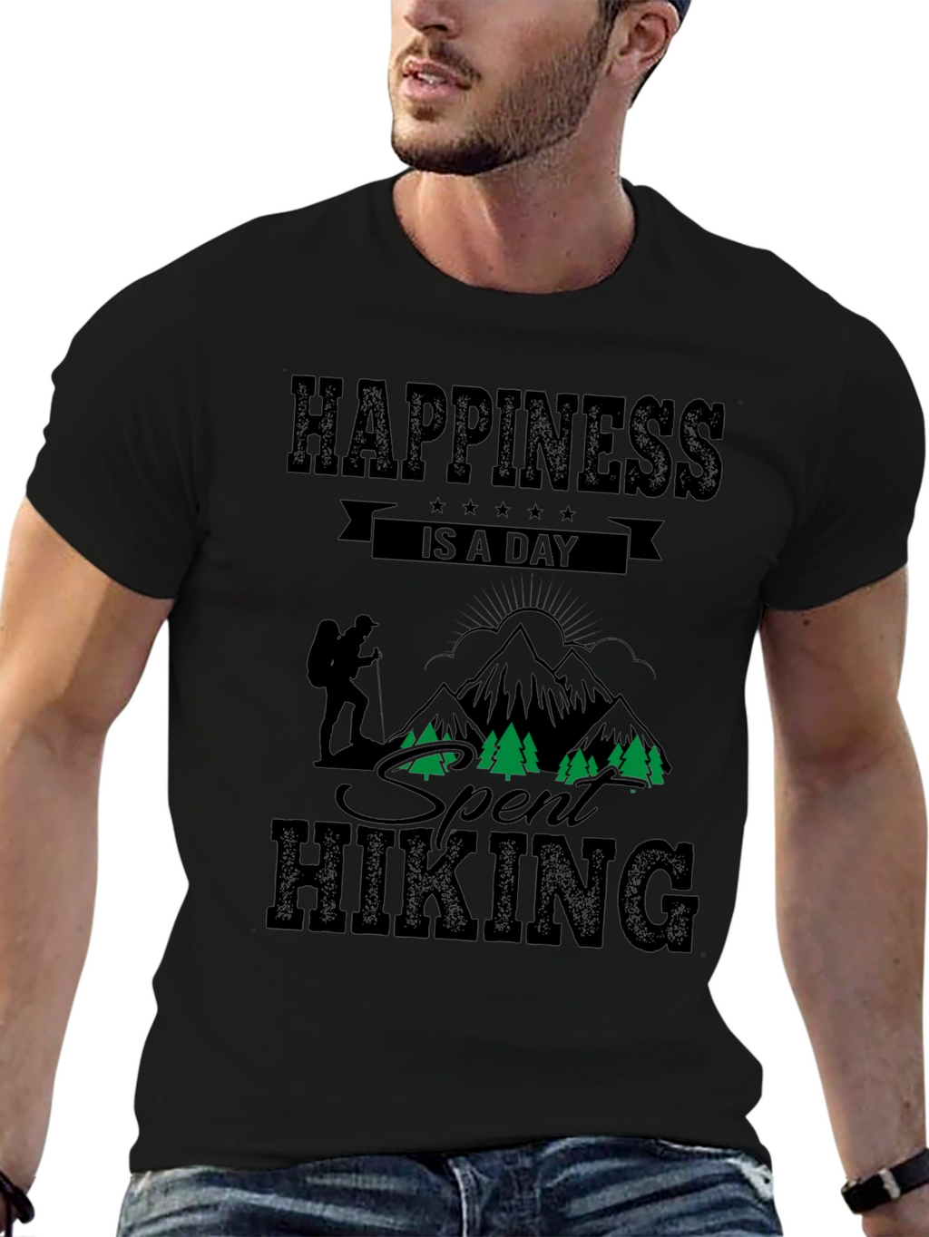 Hiking Adventure Black T-Shirt