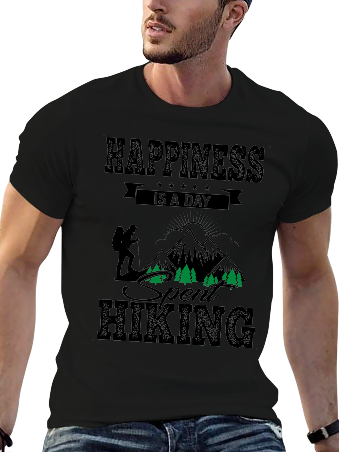 Hiking Adventure Black T-Shirt