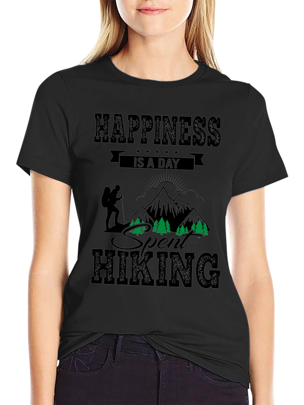 Hiking Adventure Black T-Shirt