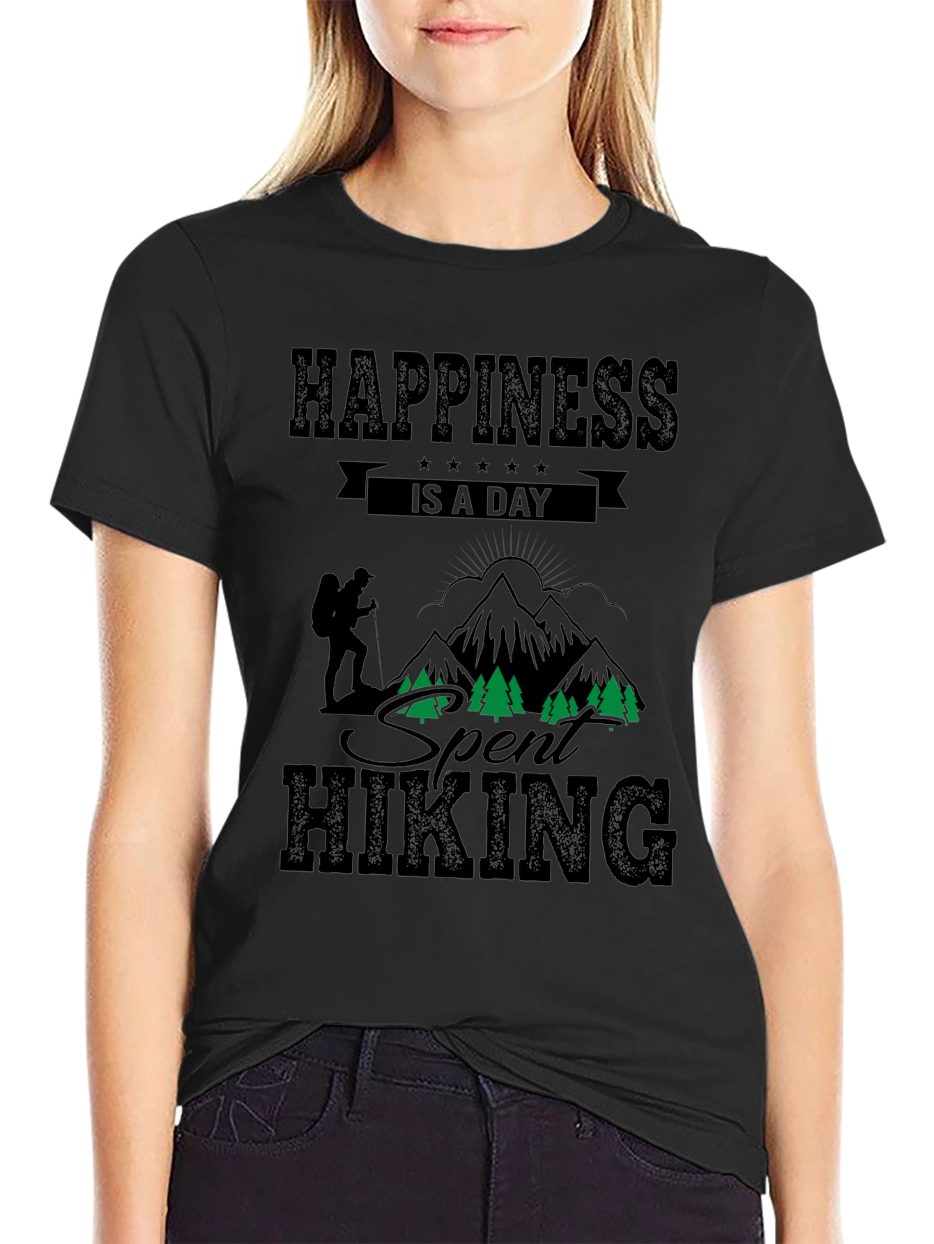 Hiking Adventure Black T-Shirt