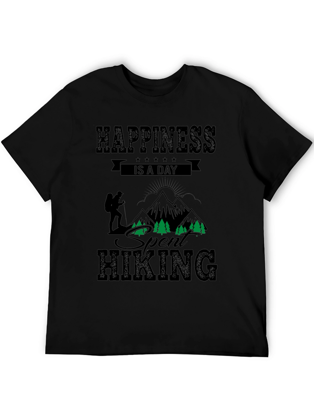 Hiking Adventure Black T-Shirt