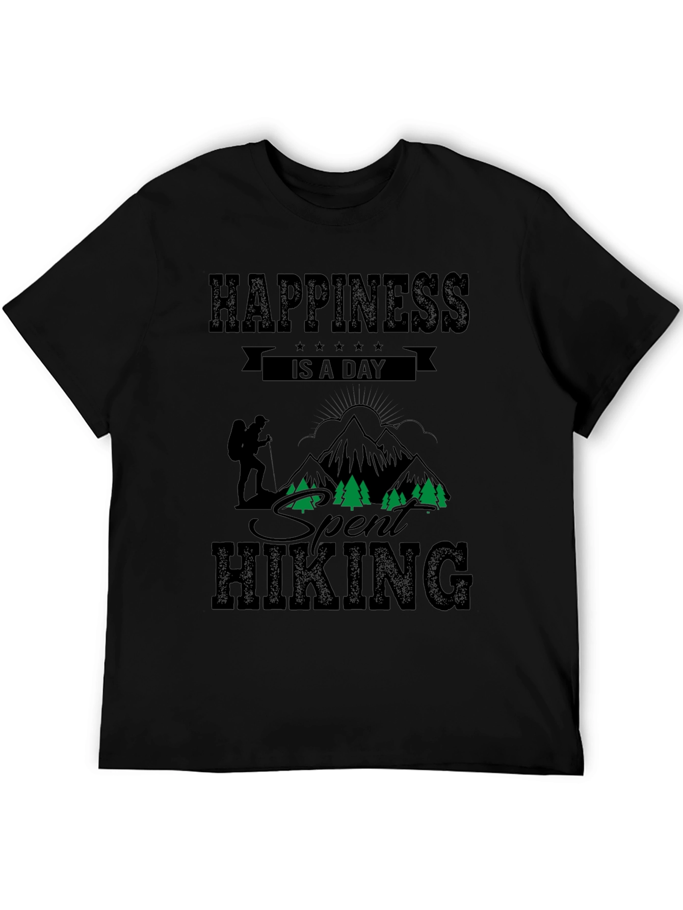 Hiking Adventure Black T-Shirt