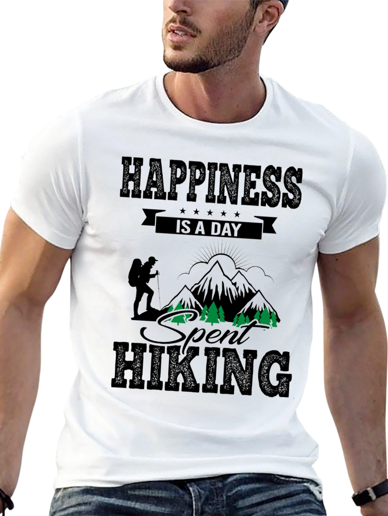 Hiking Adventure Black T-Shirt