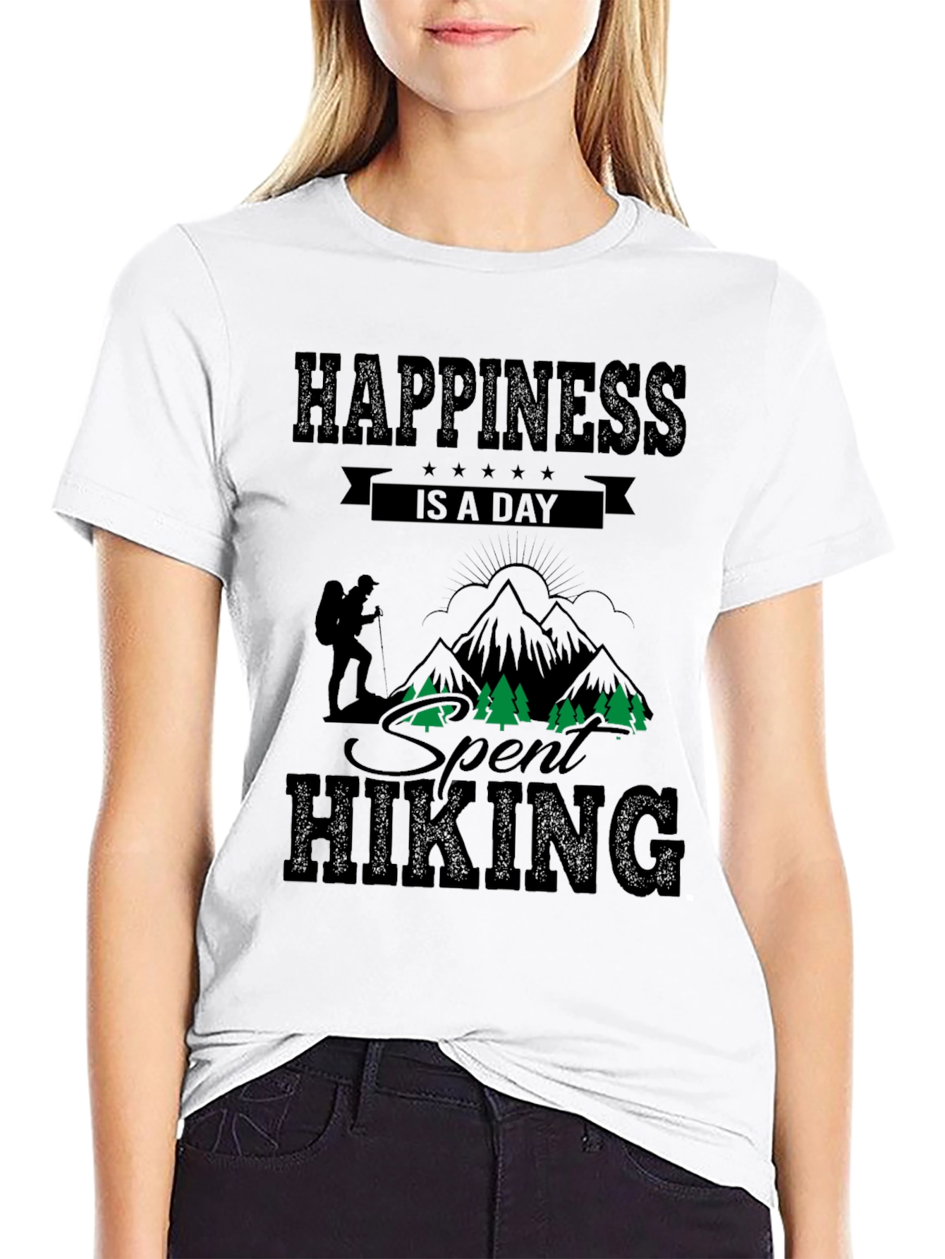Hiking Adventure Black T-Shirt