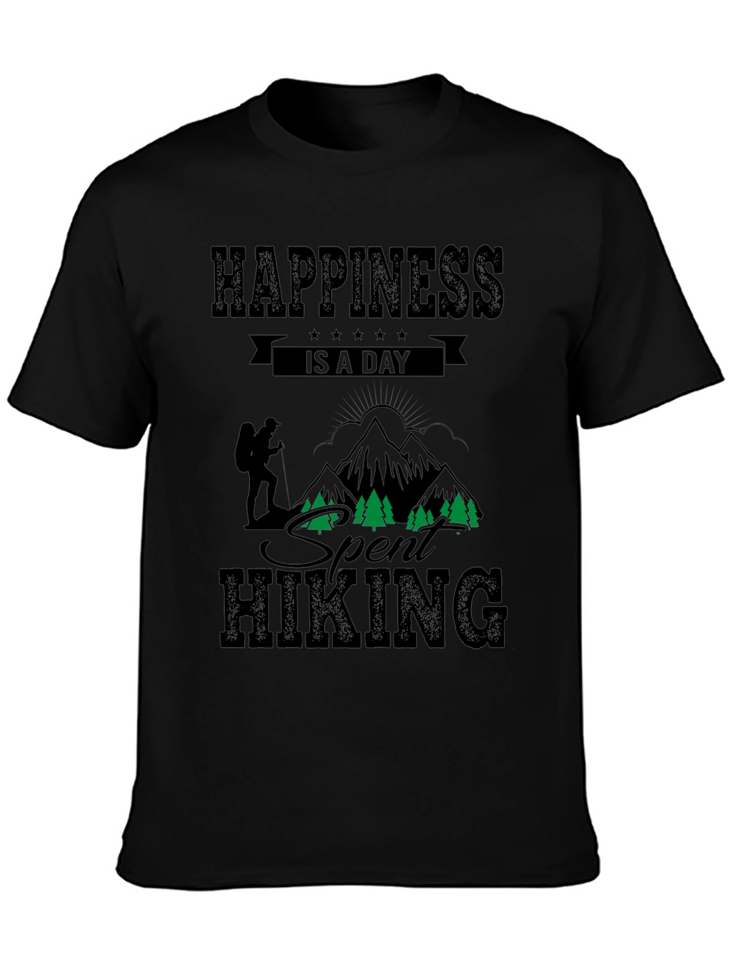 Hiking Adventure Black T-Shirt
