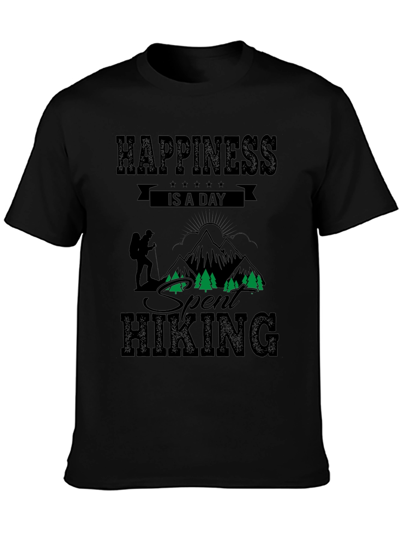 Hiking Adventure Black T-Shirt