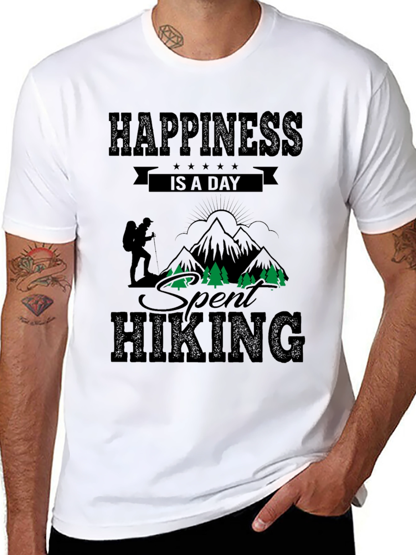 Hiking Adventure Black T-Shirt