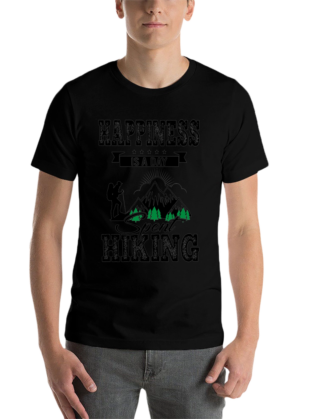 Hiking Adventure Black T-Shirt