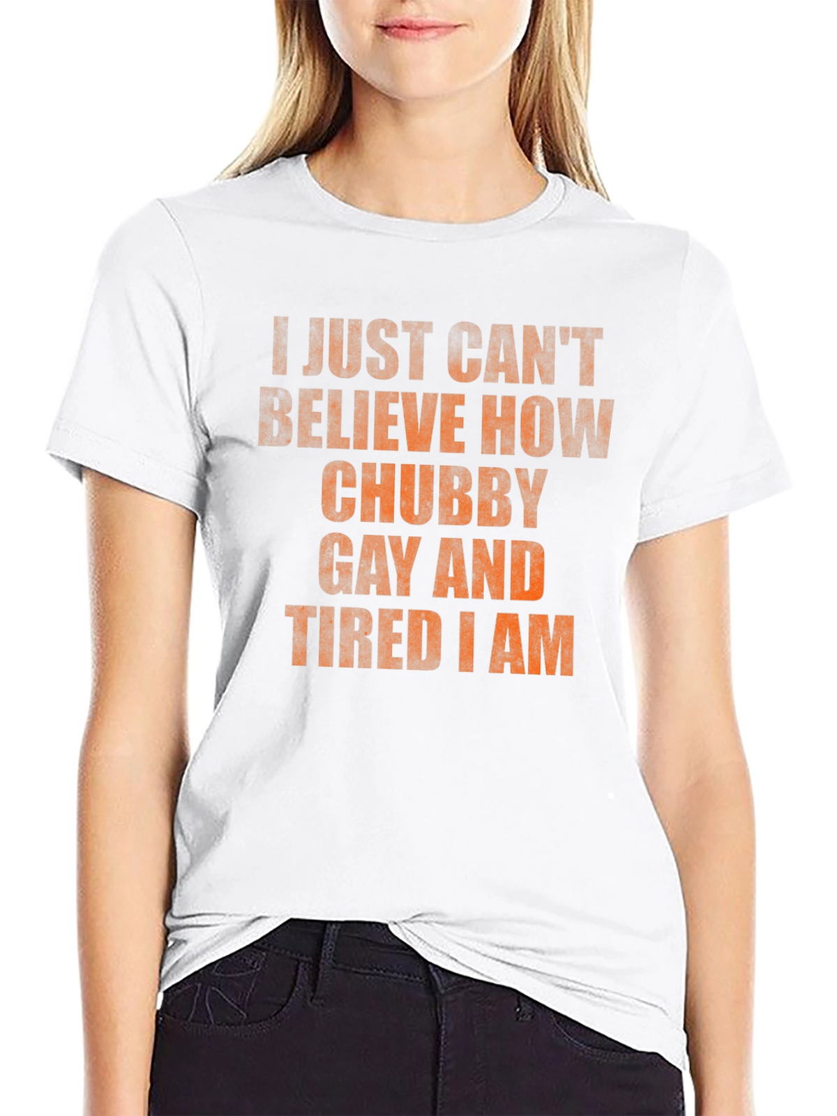 Chubby Gay Tired Statement T-Shirt