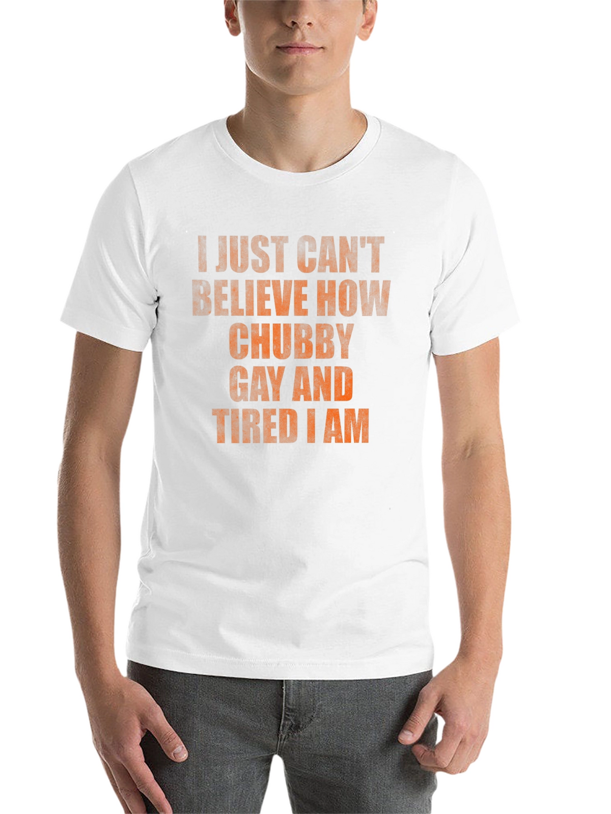 Chubby Gay Tired Statement T-Shirt