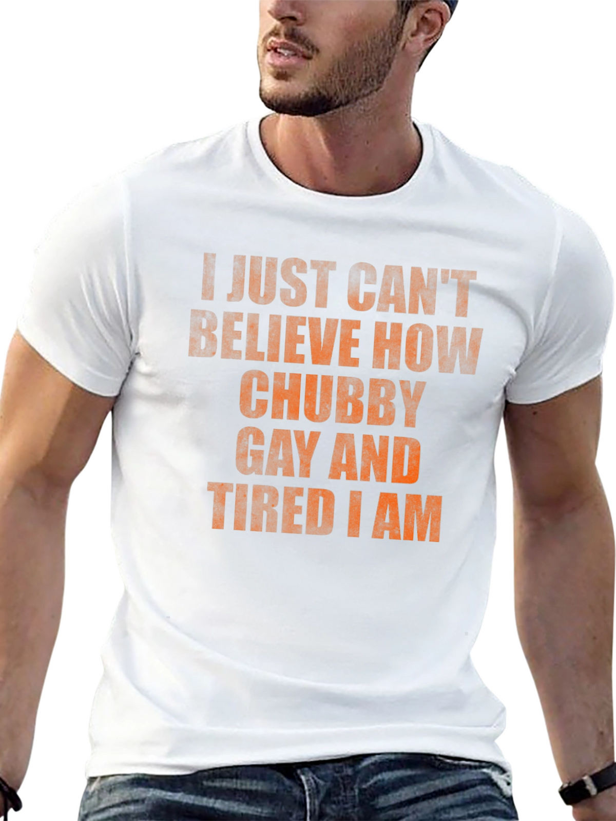 Chubby Gay Tired Statement T-Shirt