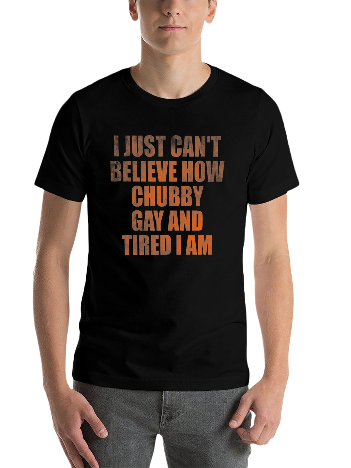 Chubby Gay Tired Statement T-Shirt