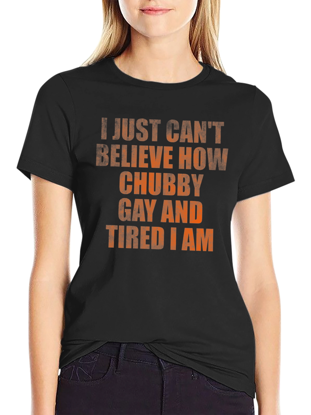 Chubby Gay Tired Statement T-Shirt