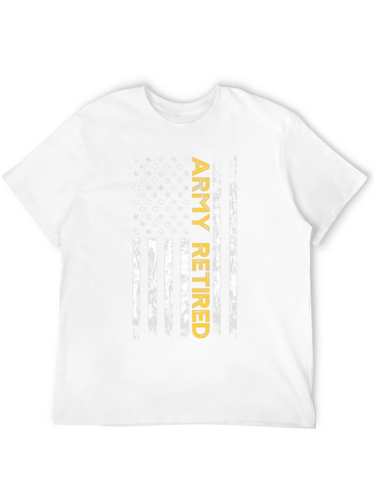 Army Retired American Flag Graphic T-Shirt