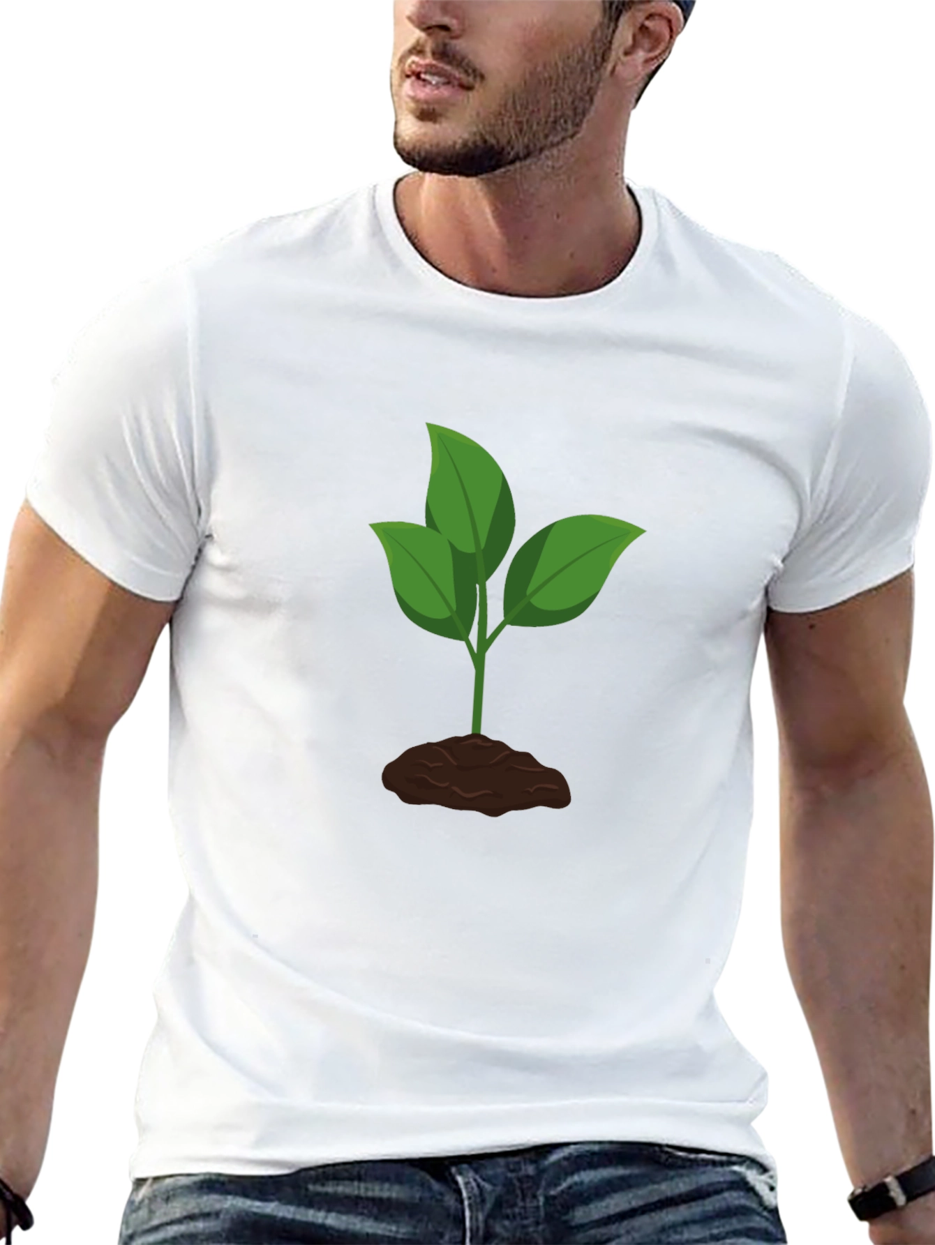 Plant Graphic Black T-Shirt