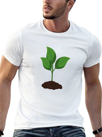 Plant Graphic Black T-Shirt