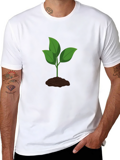 Plant Graphic Black T-Shirt