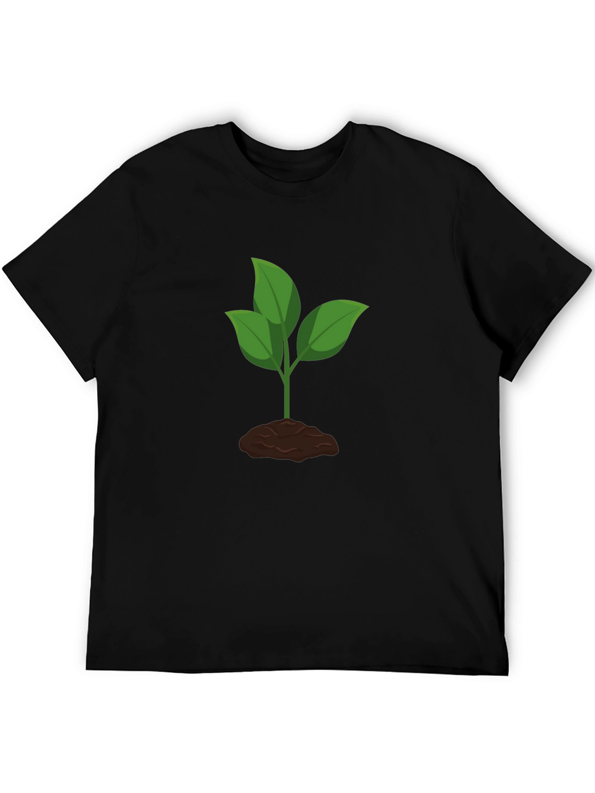 Plant Graphic Black T-Shirt