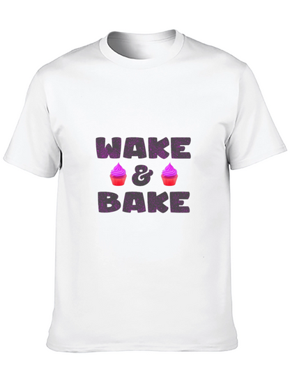 Wake & Bake Graphic Tee - Fun Novelty Design