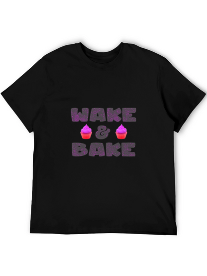 Wake & Bake Graphic Tee - Fun Novelty Design