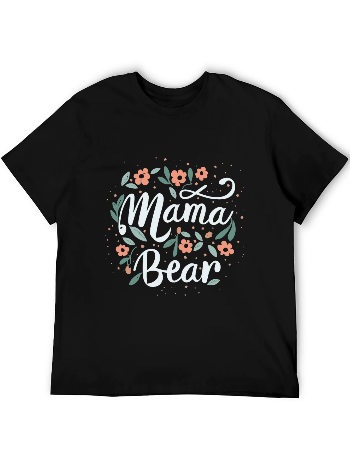 Mama Bear Floral Graphic Tee - Comfort & Style