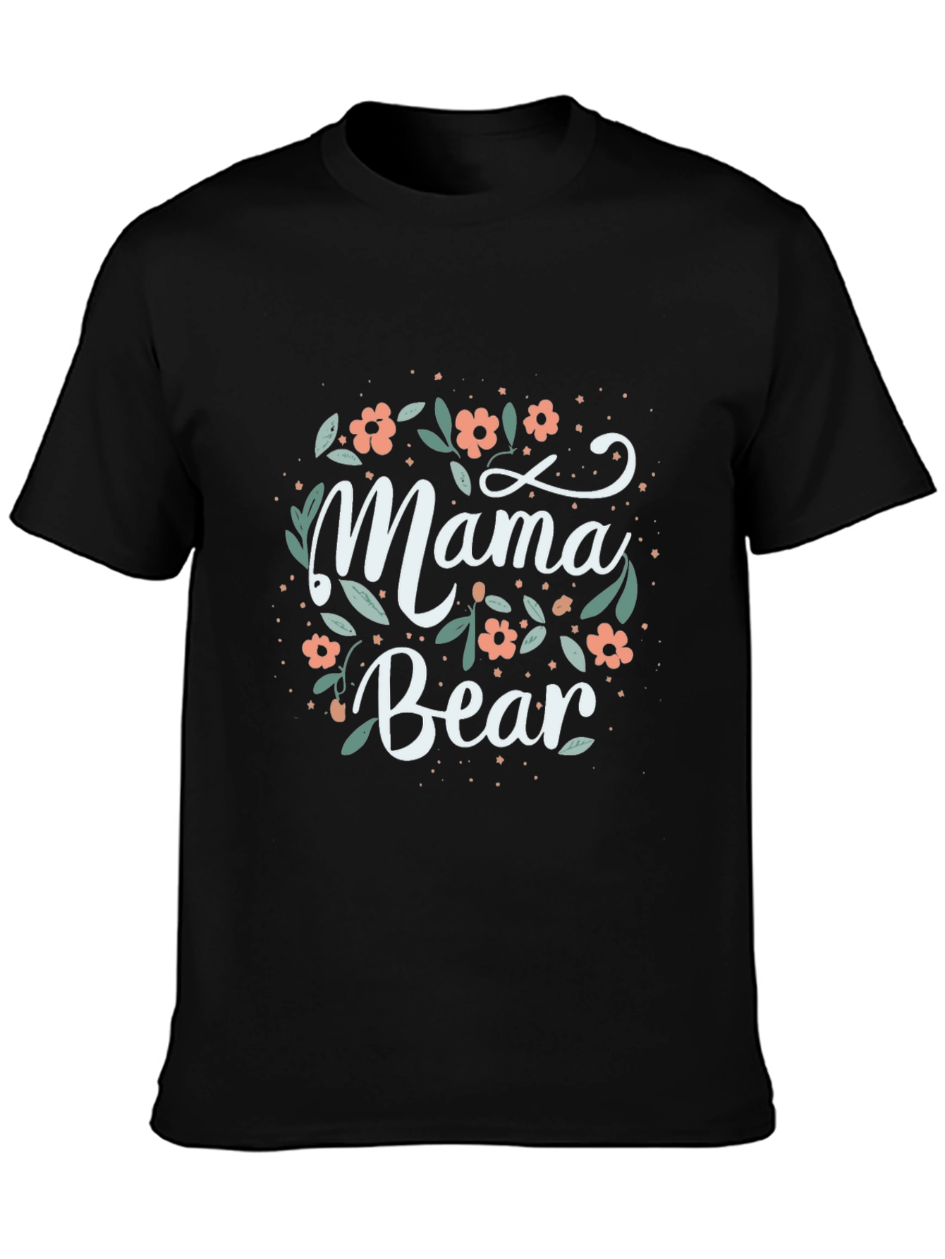 Mama Bear Floral Graphic Tee - Comfort & Style