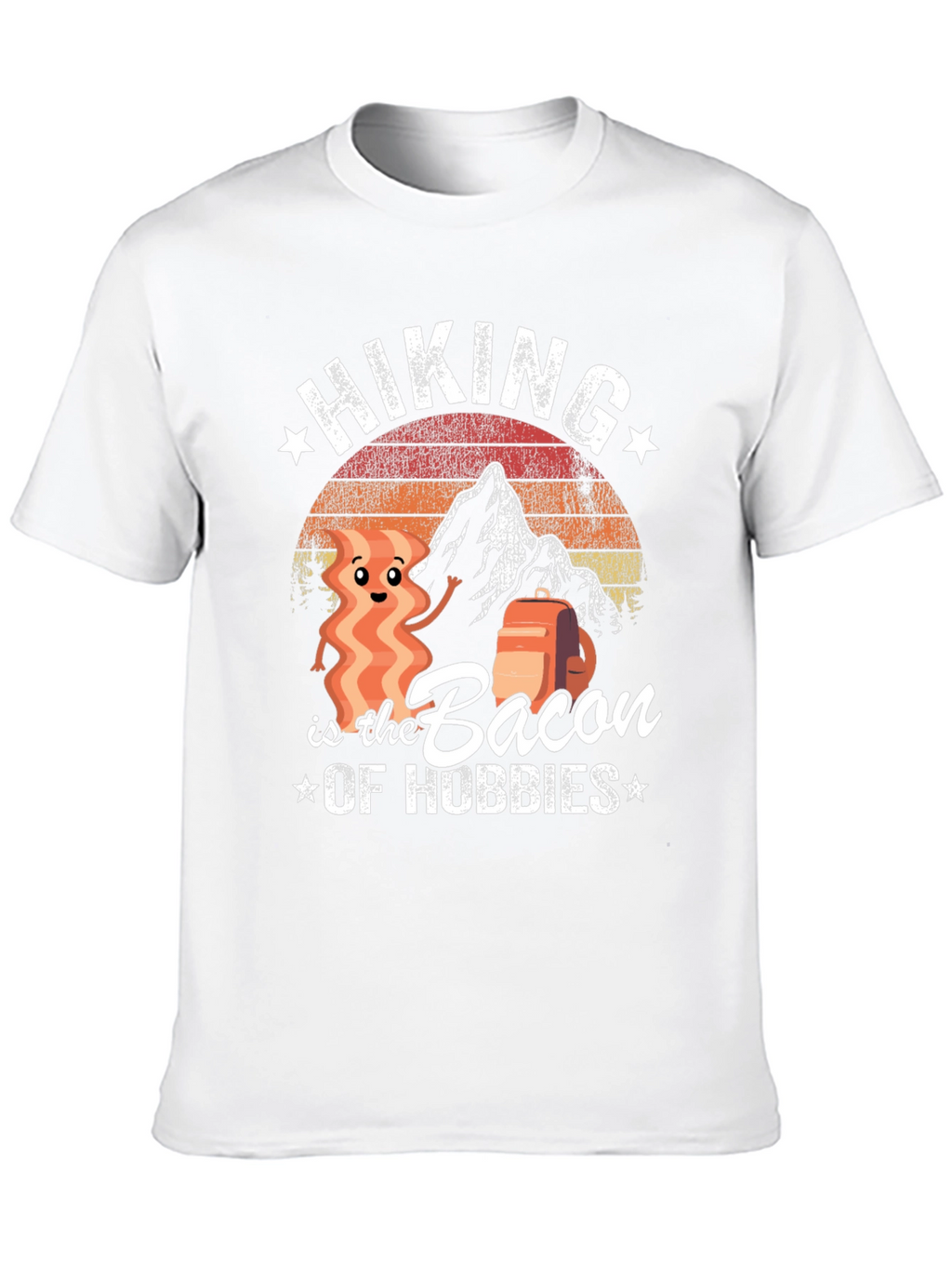Hiking is the Bacon of Hobbies Graphic T-Shirt