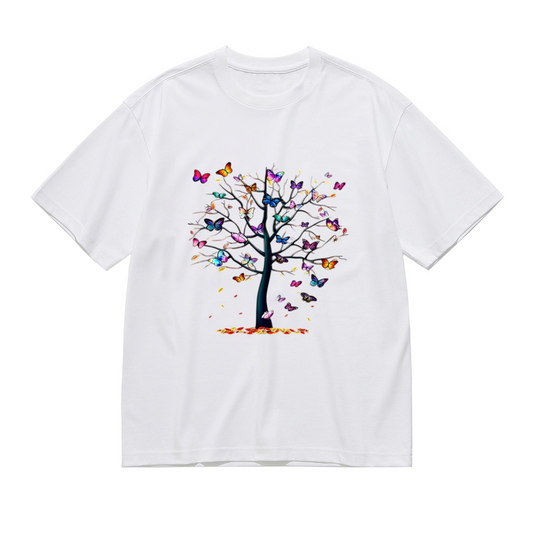 Minimal Cursive Happy Heart Simple Daily Tee