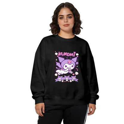 Trendy Graffiti Kuromi Sanrio Fan Crewneck Sweatshirt