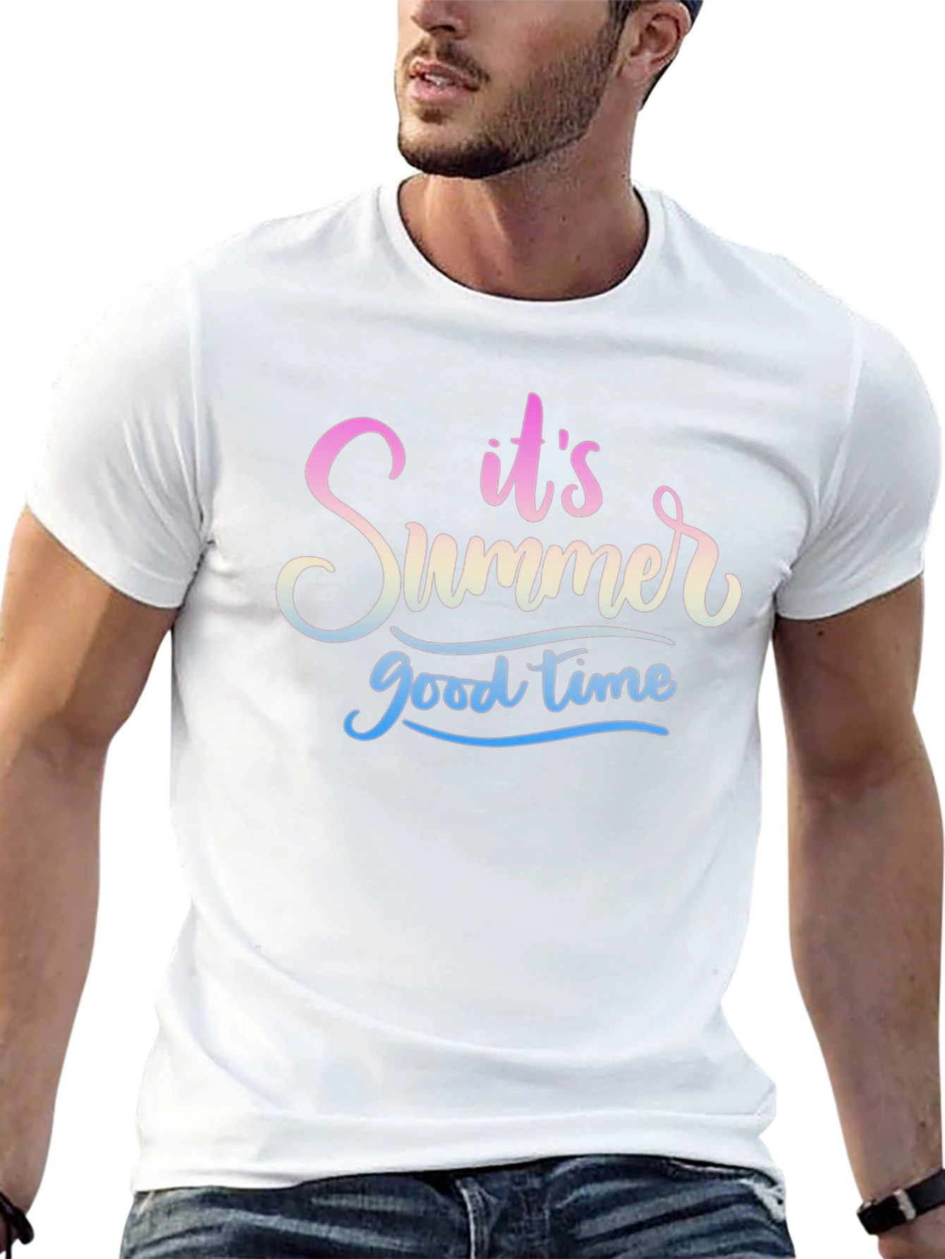 Its Summer Good Time Black T-Shirt