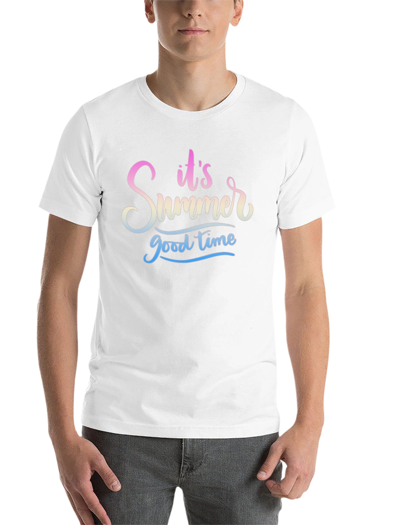 Its Summer Good Time Black T-Shirt